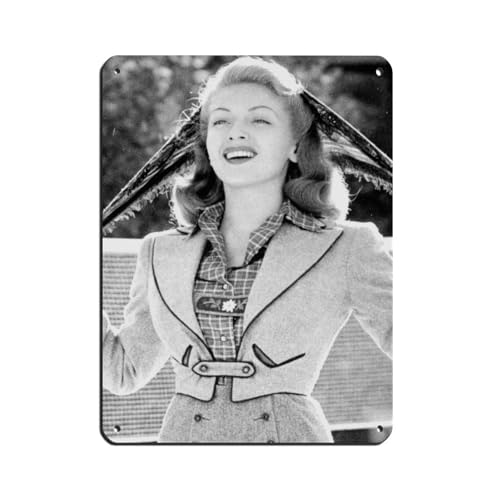 Poster mit Aufschrift "American Actresses Lana Turner", Vintage-Design, Metall, Pub, Club, Café, Bar, Zuhause, Wandkunst, Dekoration, Poster, Retro, 30 x 40 cm Poster mit Aufschrift "American Actresses Lana Turner", Vintage-Design, Metall, Pub, Club, Café, Bar, Zuhause, Wandkunst, Dekoration, Poster, Retro, 30 x 40 cm von WGRWA