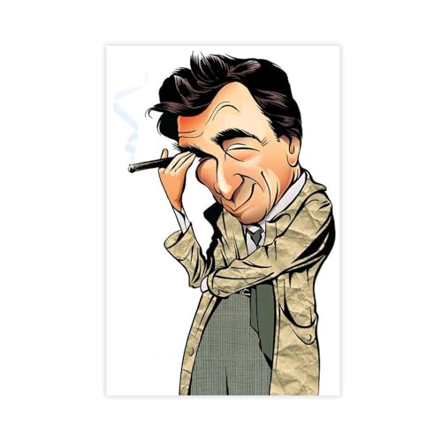 WGRWA Columbo Poster auf Leinwand, ungerahmt, 20 x 30 cm von WGRWA