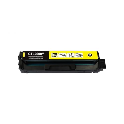 WGUOGO Mit Chip CTL-2000 CTL-2000K CTL-2000HK Tonerkartusche for P-ANTUM CP2200DW CP2200DN CM2200FDW CM2200FDN 1,5 K 3,5 K(CTL-2000 Y 1.5K) von WGUOGO