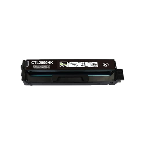 WGUOGO Mit Chip CTL-2000 CTL-2000K CTL-2000HK Tonerkartusche for P-ANTUM CP2200DW CP2200DN CM2200FDW CM2200FDN 1,5 K 3,5 K(CTL-2000H K 3.5K) von WGUOGO