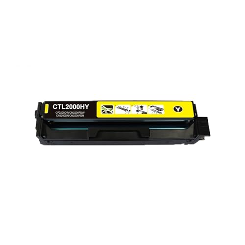 WGUOGO Mit Chip CTL-2000 CTL-2000K CTL-2000HK Tonerkartusche for P-ANTUM CP2200DW CP2200DN CM2200FDW CM2200FDN 1,5 K 3,5 K(CTL-2000H Y 3.5K) von WGUOGO