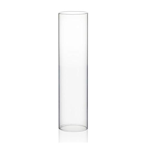 WGVI Hurricane Kerzenhalterhülse, Breite 6,3 cm, Höhe 25,4 cm, Klarglaszylinder, Öffnung an beiden Enden, Kaminrohr, Kerzenschirm offen, 1 Stück WGVI Hurricane Kerzenhalterhülse, Breite 6,3 cm, Höhe 25,4 cm, Klarglaszylinder, Öffnung an beiden Enden, Kaminrohr, Kerzenschirm offen, 1 Stück von WGVI