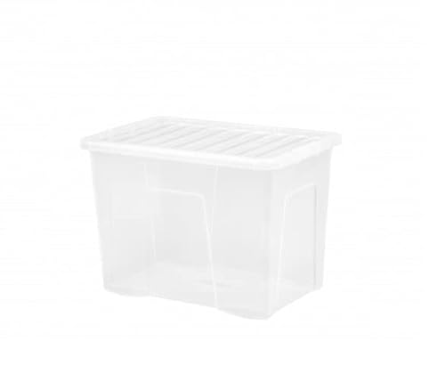 Wham 11315 "Crystal Box mit Deckel - 80 Liter - 60 x 40 x 42 cm - Transparent von Wham