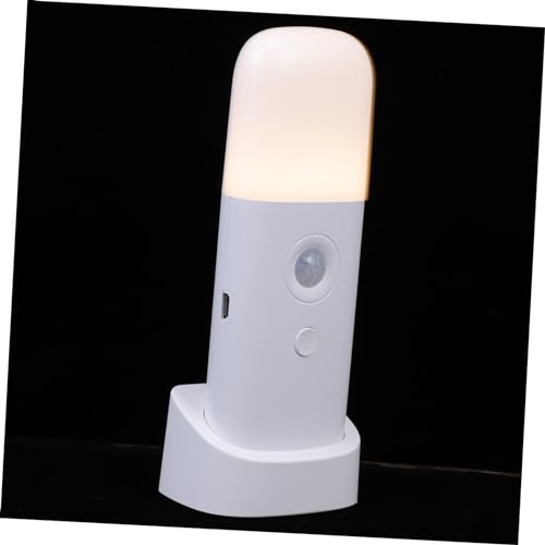 WHAMVOX 1 Satz Nachtlicht led-light schlafzimmer smart lights gardrobenstaender flurgarderoben Nachttischlampe kinderzimmer LED lampe Nachtlampe erkennen praktisches Sensorlicht Abs Weiß von WHAMVOX
