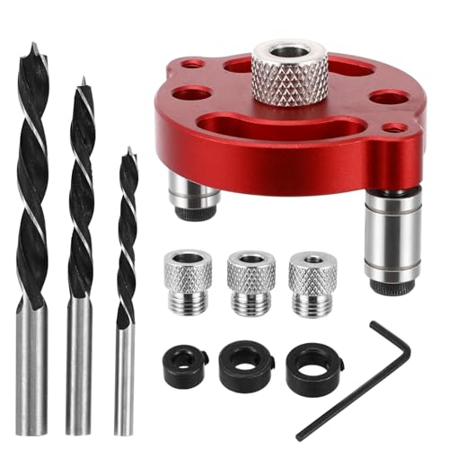 WHAMVOX 1 Satz Selbstzentrierende Dübelvorrichtung Aluminiumlegierung Teiliges Präziser Bohrlocator für Holzbearbeitung Einfach zu Bedienen Vielseitig Einsetzbar für Verschiedene Projekte WHAMVOX 1 Satz Selbstzentrierende Dübelvorrichtung Aluminiumlegierung Teiliges Präziser Bohrlocator für Holzbearbeitung Einfach zu Bedienen Vielseitig Einsetzbar für Verschiedene Projekte von WHAMVOX