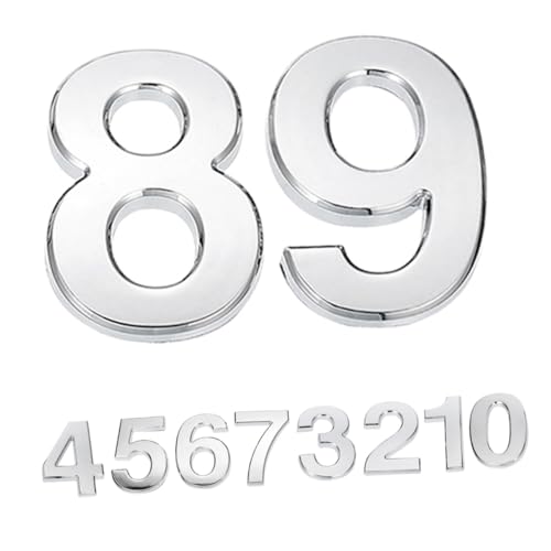 WHAMVOX 10 Stück Selbstklebende Edelstahl Hausnummern Wetterfeste Türnummernschilder Rostfreie Wetterbeständige Adresszahlen für Briefkasten Wohnung Büro Einfache Montage UV beständig WHAMVOX 10 Stück Selbstklebende Edelstahl Hausnummern Wetterfeste Türnummernschilder Rostfreie Wetterbeständige Adresszahlen für Briefkasten Wohnung Büro Einfache Montage UV beständig von WHAMVOX