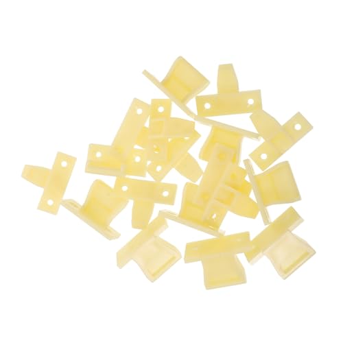 WHAMVOX 10 Stück Teiliges Abs Kunststoff Möbelverschluss Verstellbarer Schrank befestigungsclip Langlebiger Küchenschrank verbinder Modernes Beige Design Einfach Montierbar für von WHAMVOX