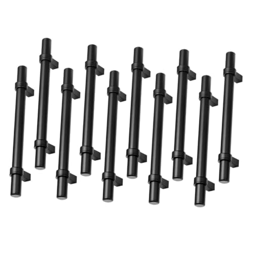 WHAMVOX 10 Stück Teiliges Edelstahl Zinklegierung Möbelgriffe mit Hohlem Design Lange Gerade Schrankgriffe für Küchenschränke und Möbel Robust und Moderner Stil Komfortabler Griff von WHAMVOX