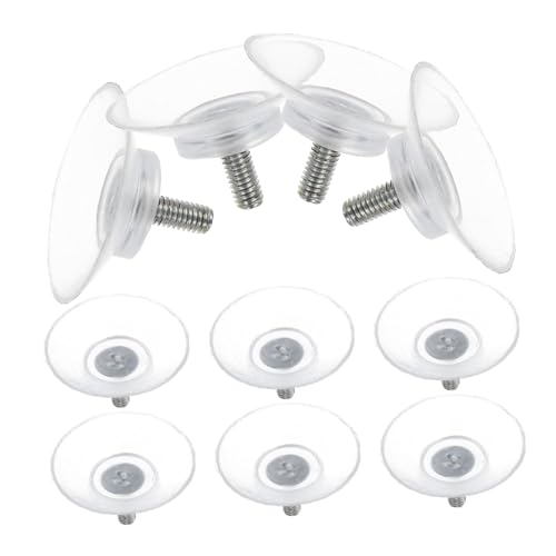 WHAMVOX 10 Stück Transparente Glas saugnäpfe mit Gewinde Starke Haftkraft Vielseitige Möbel saugnäpfe für Tischplatten und Fenster Zuverlässiger Halt für Glas Möbeloberflächen WHAMVOX 10 Stück Transparente Glas saugnäpfe mit Gewinde Starke Haftkraft Vielseitige Möbel saugnäpfe für Tischplatten und Fenster Zuverlässiger Halt für Glas Möbeloberflächen von WHAMVOX