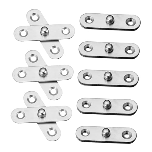 WHAMVOX 12 Stück Teiliges Edelstahl Drehbare Versteckte Türscharniere Robust Korrosionsbeständig Stabil für Schranktüren Nahtloses Design Einfache Montage Langlebig WHAMVOX 12 Stück Teiliges Edelstahl Drehbare Versteckte Türscharniere Robust Korrosionsbeständig Stabil für Schranktüren Nahtloses Design Einfache Montage Langlebig von WHAMVOX