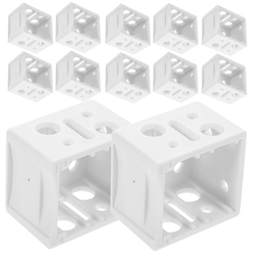 WHAMVOX 12 Stück Teiliges Jalousien Halter aus Weißem Robuste Montagehalterungen für Fensterrollos Kompatibel mit Innen Außenmontage Links und Rechts Montierbar Einfache Installation von WHAMVOX