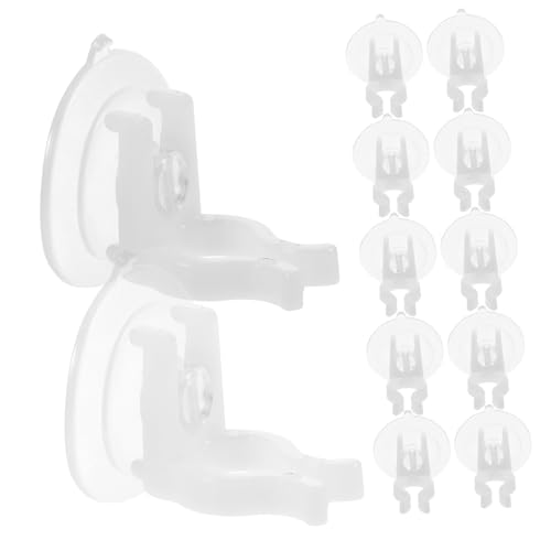 WHAMVOX 12 Stück Teiliges PVC Fenstersaugnapf LED Kerzenhalter Transparent Langlebig Kratzfrei Installieren für Fensterdekoration und LED Stabkerzenhalter von WHAMVOX