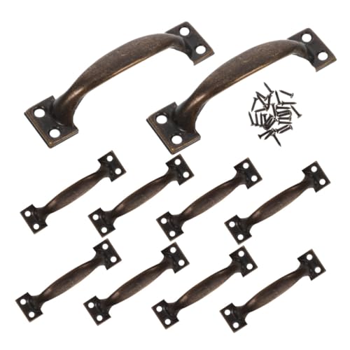 WHAMVOX 12 Stück Teiliges Vintage Küchenschrankgriffe aus Robustem Metall Rustikale Gebogene Türgriffe für Kommoden Kleiderschränke Langlebige Komfortable Metallbeschläge im Antiken Stil WHAMVOX 12 Stück Teiliges Vintage Küchenschrankgriffe aus Robustem Metall Rustikale Gebogene Türgriffe für Kommoden Kleiderschränke Langlebige Komfortable Metallbeschläge im Antiken Stil von WHAMVOX