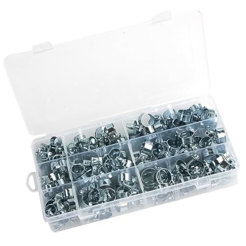 WHAMVOX 135 Stück Teiliges Mini Schlauchschellen aus Verzinktem Metall Robuste Wasserschlauch Klemmen mit Federverschluss Vielseitig Einsetzbar für Luft und Silikonschläuche Tragbar und WHAMVOX 135 Stück Teiliges Mini Schlauchschellen aus Verzinktem Metall Robuste Wasserschlauch Klemmen mit Federverschluss Vielseitig Einsetzbar für Luft und Silikonschläuche Tragbar und von WHAMVOX
