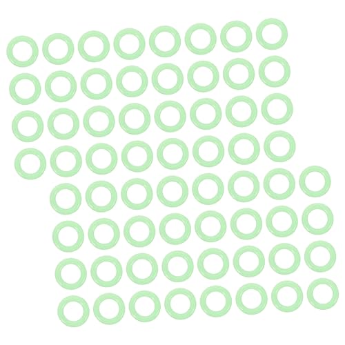 WHAMVOX 150 Stück Fluoreszierende Zelt Hering Ringe aus Langlebigem Silikon Leuchtend im Dunkeln Passend für Erdheringe Warnfunktion bei Nacht für Camping und Outdoor aktivitäten von WHAMVOX