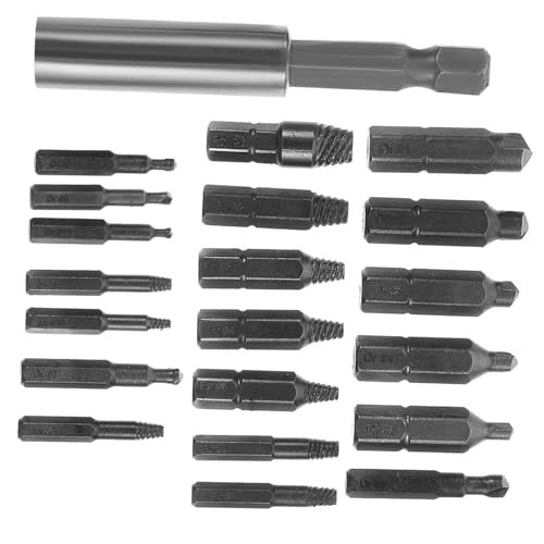 WHAMVOX 1Satz Teiliges Schraubenabzugs Set für Beschädigte Schrauben und mit Bit Halter und Bohrer Extractor Langlebiges Werkzeug für Einfache Reparaturen als WHAMVOX 1Satz Teiliges Schraubenabzugs Set für Beschädigte Schrauben und mit Bit Halter und Bohrer Extractor Langlebiges Werkzeug für Einfache Reparaturen als von WHAMVOX