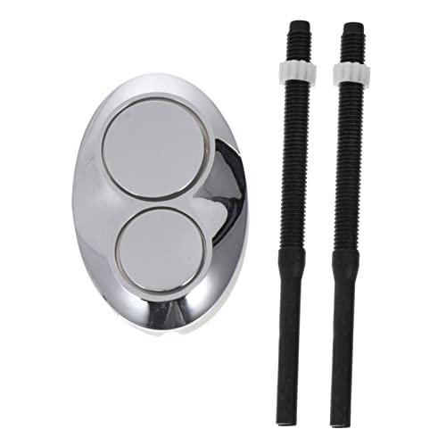 WHAMVOX 1Stück Universeller Ovaler Toiletten Spülknopf mit Dual Flush Funktion Installieren und Effizient für Verschiedene Toilettenstile Chromfarbene Oberfläche Langlebige WHAMVOX 1Stück Universeller Ovaler Toiletten Spülknopf mit Dual Flush Funktion Installieren und Effizient für Verschiedene Toilettenstile Chromfarbene Oberfläche Langlebige von WHAMVOX