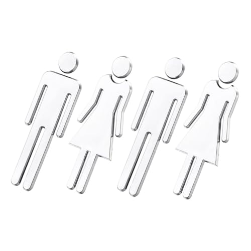 WHAMVOX 2 Paare Teiliges Türschild aus Acryl mit Spiegeloberfläche Langlebig und Kratzfest Elegante Wc beschilderung für Damen und Herren Einfache Reinigung Stilvolle Badezimmer Deko WHAMVOX 2 Paare Teiliges Türschild aus Acryl mit Spiegeloberfläche Langlebig und Kratzfest Elegante Wc beschilderung für Damen und Herren Einfache Reinigung Stilvolle Badezimmer Deko von WHAMVOX