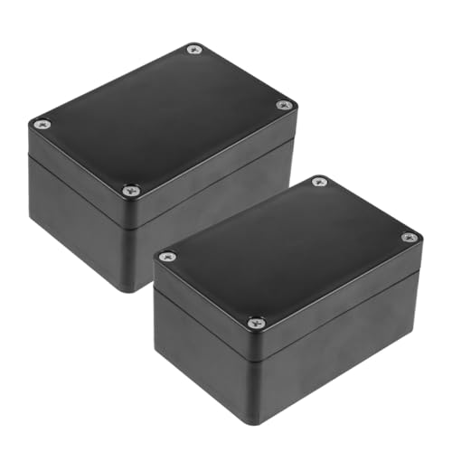 WHAMVOX 2 STÜCK Wasserdichte Kunststoff Abzweigdose Elektronikgehäuse Projektbox mit Schrauben für Outdoor Schutz von Schaltkreisen und Anschlussleitungen von WHAMVOX