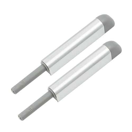 WHAMVOX 2 Sätze Magnetischer Push release schrankriegel aus Aluminiumlegierung Geräuschlos Verstellbar für Küchenschrank Schlafzimmer Schublade ohne Griff Einfache Montage Langlebig von WHAMVOX