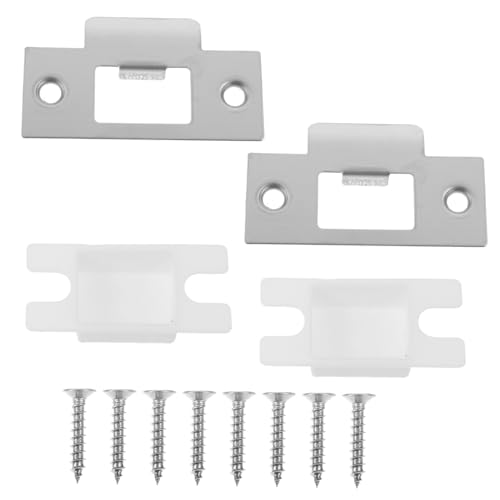 WHAMVOX 2 Sätze Türschloss Abdeckplatten Türverstärkung Kit für Höchste für Wohn und Außentüren Schrauben und T Form Platten von WHAMVOX