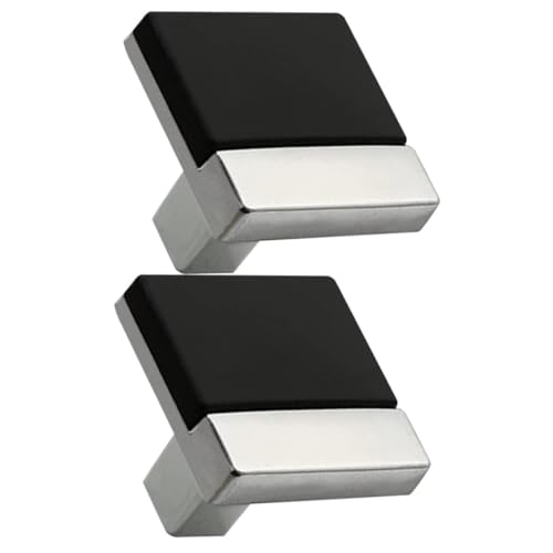 WHAMVOX 2 Stck Teiliges Schrankgriff Einzelloch aus Langlebiger Zinklegierung Glatte Oberfläche Elegantes Design Geeignet für Küchenschränke Kommoden Kleiderschränke und Möbel Praktische von WHAMVOX