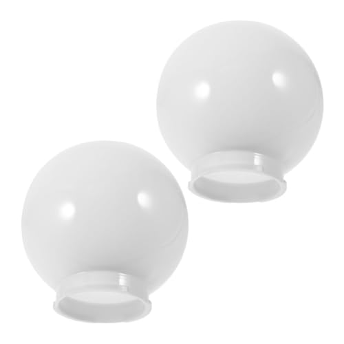 WHAMVOX 2 Stück Acryl Lampenschirm Kugel Øcm Opal Schutz Leuchte Lampenpfosten Außenbereich UV beständig Kratzfest Einfach zu Montieren WHAMVOX 2 Stück Acryl Lampenschirm Kugel Øcm Opal Schutz Leuchte Lampenpfosten Außenbereich UV beständig Kratzfest Einfach zu Montieren von WHAMVOX