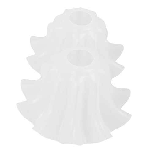 WHAMVOX 2 Stück Acryl Lampenschirm mit Blumenmuster Fassung Kompatibel Ersatz für Deckenleuchte Wandleuchte Tischlampe Weiches Licht für Wohnzimmer und Schlafzimmer von WHAMVOX
