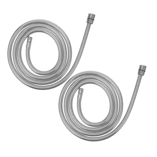 WHAMVOX 2 Stück Ausziehbarer Edelstahl Wasserhahn Schlauch Flexibel Verstellbar für Warm und Kaltwasser Rostfrei Einsetzbar in Bad und Küche mit Minimalistischem Design Verdrillung von WHAMVOX