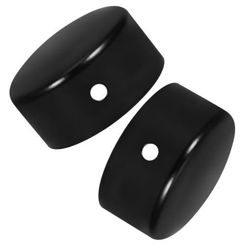 WHAMVOX 2 Stück Edelstahl Handlauf Endkappen Runde Geländer Abdeckkappen Nahtlose Passform Glatte Oberfläche Minimalistisches Design für Treppen und Handläufe Rostfrei Schützende von WHAMVOX