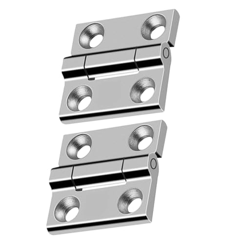 WHAMVOX 2 Stück Edelstahl Türscharniere Drehbar Geräuschlos Belastbare Schrankbänder Rostfrei Schwerlastfähig Präzise Gefertigt für Möbel und Küchenschränke von WHAMVOX