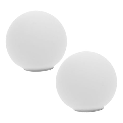 WHAMVOX 2 Stück Glas Lampenschirm Milchglas Kugel Ersatzschirm Gewinde Für Wandlampe Deckenleuchte Wohnzimmer Schlafzimmer Beleuchtung von WHAMVOX