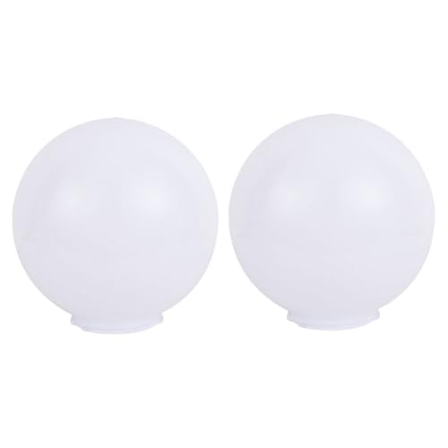 WHAMVOX 2 Stück Große Kugel Lampenschirme Für Flutlicht Für Den Außenbereich Kugel Lampenschirm Für Die Terrasse Rund Garten Leuchte Für Den von WHAMVOX