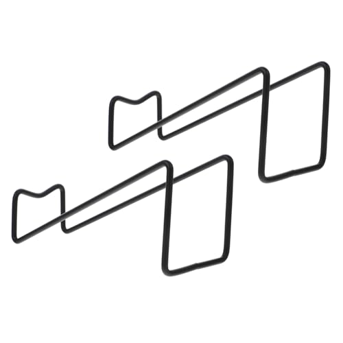 WHAMVOX 2 Stück Metall Weinregal Schlanker Stabiler Flaschenständer für Rotwein und Champagner Multifunktional Kompakt Schwarzes Design für Zuhause Restaurant Bar und Hotel von WHAMVOX