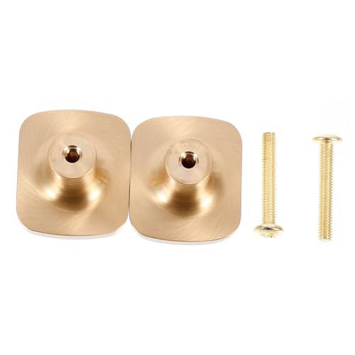 WHAMVOX 2 Stück Möbelgriffe aus Langlebigem Messing Goldfarbene Schrankknöpfe Quadratische Türgriffe für Schränke Kommoden Kleiderschränke Einfache Montage Modernes Nordisches Design WHAMVOX 2 Stück Möbelgriffe aus Langlebigem Messing Goldfarbene Schrankknöpfe Quadratische Türgriffe für Schränke Kommoden Kleiderschränke Einfache Montage Modernes Nordisches Design von WHAMVOX