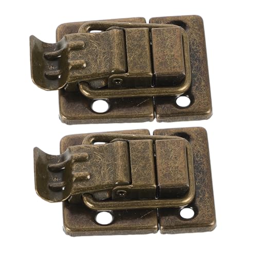 WHAMVOX 2 Stück Retro Stil Metallverschluss Robuste Eisenschließe für Schmuckkästchen Geschenkboxen Werkzeugkisten Einfache Montage Langlebiger Verschluss WHAMVOX 2 Stück Retro Stil Metallverschluss Robuste Eisenschließe für Schmuckkästchen Geschenkboxen Werkzeugkisten Einfache Montage Langlebiger Verschluss von WHAMVOX