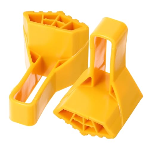 WHAMVOX 2 Stück Rutschfeste Leiterfußmatten aus Langlebigem Gummi Schutzkappen für Stehleiter und Aluleiter Einfache Montage Stabilisierende Leiterzubehör für Sicheren Stand und von WHAMVOX