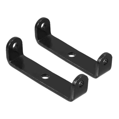 WHAMVOX 2 Stück Schwerlast U Bügel aus Dickem Stahl mit Mittelbohrung Vielseitige Halterung für Einlegeböden Robuste Metallkonsolen für Schwerlastregal Teiliges für Industrie und Garage von WHAMVOX