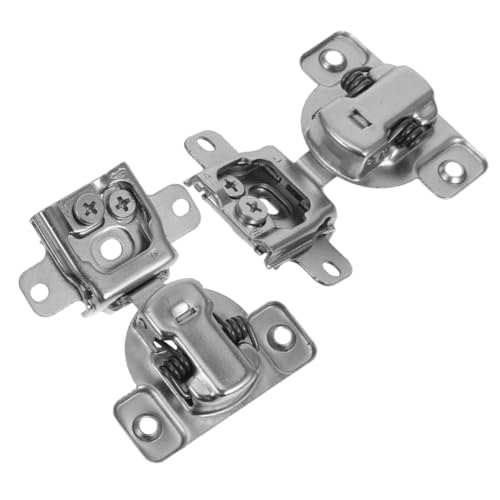 WHAMVOX 2 Stück Soft Close Scharniere für Innenschranktüren Verdeckte Geräuschdämpfende Klappscharnier aus Edelstahl und Heavy Duty für Küchenschrank Nachrüstung von WHAMVOX