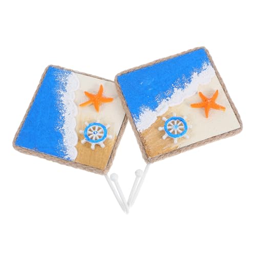 WHAMVOX 2 Stück Teiliges Mediterranes Quadratisch Stabile Handbemalte Nautische Haken für Mantel Handtuch Schlüssel Strand-wanddeko Küstenstil Vielseitig und Dekorativ WHAMVOX 2 Stück Teiliges Mediterranes Quadratisch Stabile Handbemalte Nautische Haken für Mantel Handtuch Schlüssel Strand-wanddeko Küstenstil Vielseitig und Dekorativ von WHAMVOX