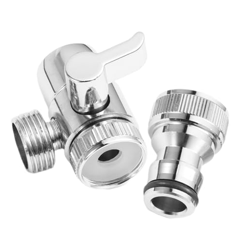 WHAMVOX 2 Stück Teiliges Waschmaschinen Eingangsadapter aus Hochwertigem Universeller Zwei Wege Wasserhahnverteiler mit Punkt Anschluss Kompakt Langlebig Passend für Abnehmbare Belüfter von WHAMVOX