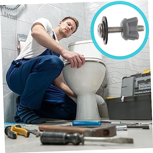 WHAMVOX 2 Stück Toilettensitz Schrauben aus Abs und Eisen Langlebige Befestigungsschrauben für Toilettensitzmontage Passend für Wc Modelle Einfache Installation und Stabile Fixierung WHAMVOX 2 Stück Toilettensitz Schrauben aus Abs und Eisen Langlebige Befestigungsschrauben für Toilettensitzmontage Passend für Wc Modelle Einfache Installation und Stabile Fixierung von WHAMVOX