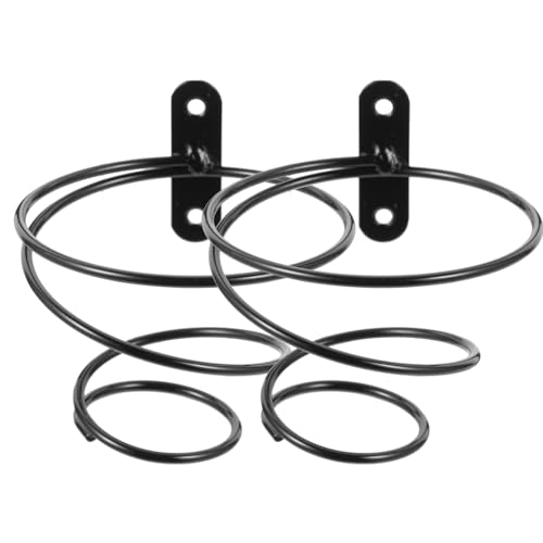 WHAMVOX 2 Stück Wandhalterung für Weinflasche Eleganter Spiral Weinflaschenhalter aus Metall für Wandmontage Küche Restaurant oder Bar und Platzsparend von WHAMVOX