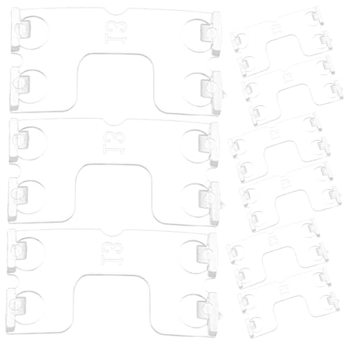 WHAMVOX 20 Stück Lufte Plastikclips vertikale Clips Volant-Clips Ersatzteile für Jalousienkopf für Jalousien Ziehen Transparent von WHAMVOX