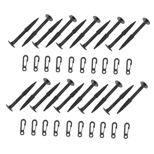 WHAMVOX 20 Stück Teiliges Kunststoff Erdanker für Campingzelte Leicht Robust und Installieren Geeignet für Aufblasbare und Herkömmliche Zelte Vielseitig für Outdoor Garten und von WHAMVOX