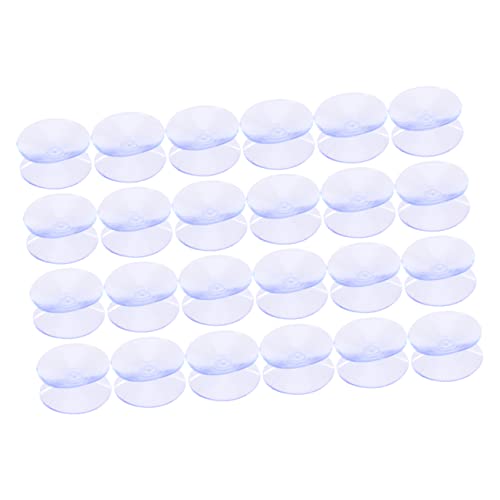 WHAMVOX 24Stücke Doppelseitige Saugnäpfe für Glasplatten Transparente Abstandshalter für Tischplatten rutschfest und Kratzschützend für Möbel und Küchenorganisatoren von WHAMVOX