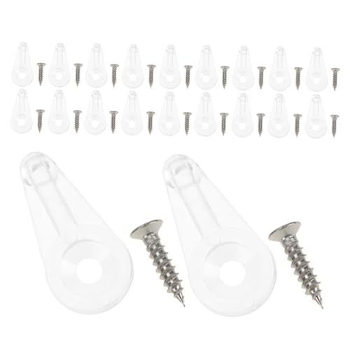 WHAMVOX 25 Stück Teiliges Transparent mit Schrauben für Dicke Glasregale und Schranktüren Einsetzbar in Bad Küche Büro und Ladengeschäft Langlebige Kunststoffklemmen für Stabile WHAMVOX 25 Stück Teiliges Transparent mit Schrauben für Dicke Glasregale und Schranktüren Einsetzbar in Bad Küche Büro und Ladengeschäft Langlebige Kunststoffklemmen für Stabile von WHAMVOX