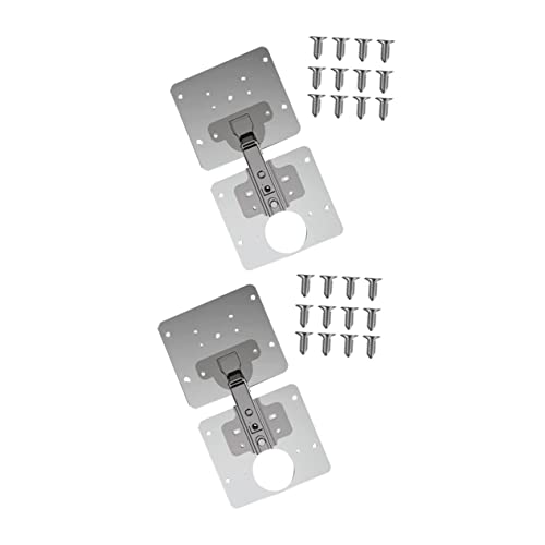 WHAMVOX 2stücke Edelstahl Scharnier Reparaturplatten Mit Scharnier Und Schrauben Robuste Fixierung Für Küchen Und Möbelreparaturen Installieren Und Langlebig von WHAMVOX