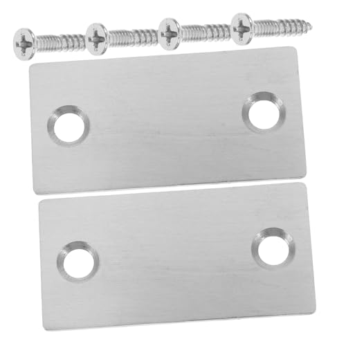 WHAMVOX 2Stücke Türschlossplatten Abdeckungen für Türloch Reparatur Stahlfarbene Latch Strike Plates zur Schadensbeseitigung und Lochabdeckung Installieren Passend WHAMVOX 2Stücke Türschlossplatten Abdeckungen für Türloch Reparatur Stahlfarbene Latch Strike Plates zur Schadensbeseitigung und Lochabdeckung Installieren Passend von WHAMVOX