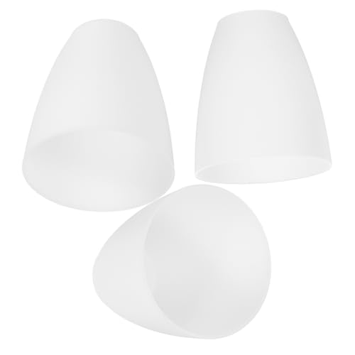 WHAMVOX Ersatz-lampenschirm Aus Kunststoff Weiß Flache Öffnung für Stehlampe 3er-set Einfach Anzubringen und Zu Entfernen von WHAMVOX